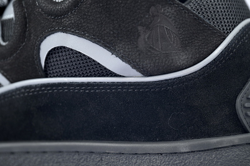 【EA1ET】黑银面 顶级版本浪凡运动鞋休闲面包鞋 LANVIN Black