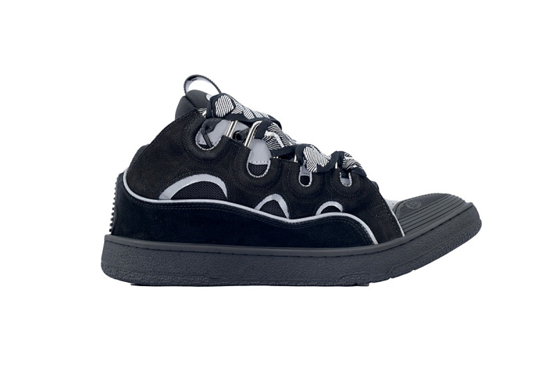 【EA1ET】黑银面 顶级版本浪凡运动鞋休闲面包鞋 LANVIN Black