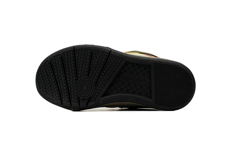 【CA1ET】仕女棕绿 浪凡运动鞋休闲鞋面包鞋 LANVIN White Ladies Brown Green