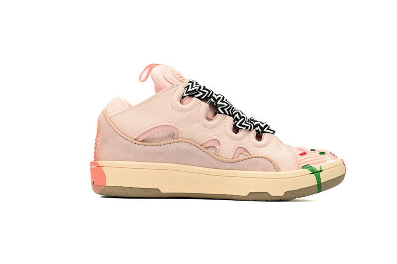 【CA1ET】仕女粉 浪凡运动鞋休闲鞋面包鞋 LANVIN White Maiden Fans