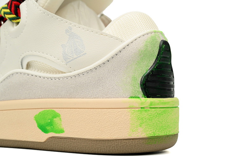 【CA1ET】七彩绘 浪凡运动鞋休闲鞋面包鞋 LANVIN White Seven Color Painting
