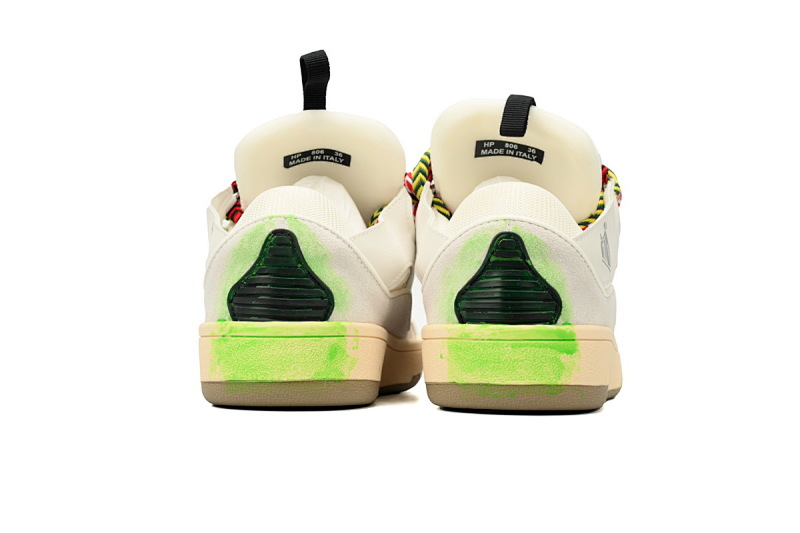 【CA1ET】七彩绘 浪凡运动鞋休闲鞋面包鞋 LANVIN White Seven Color Painting