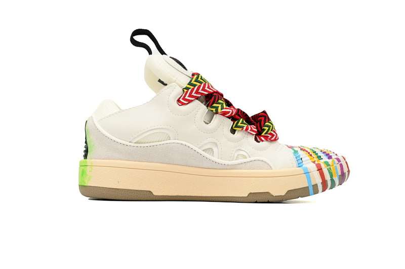 【CA1ET】七彩绘 浪凡运动鞋休闲鞋面包鞋 LANVIN White Seven Color Painting