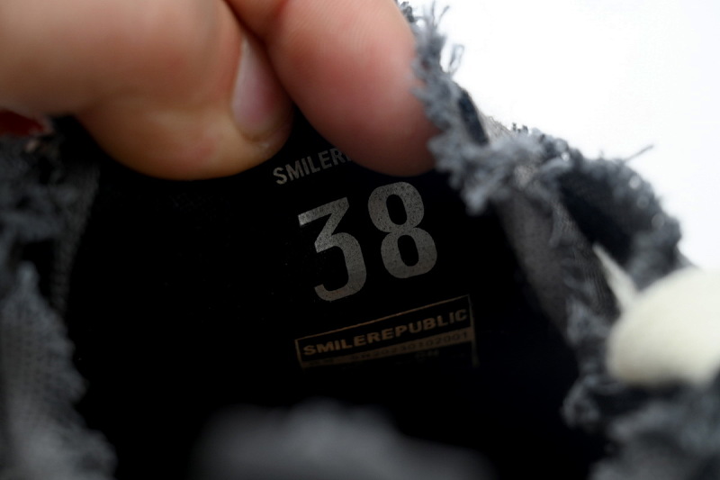 【CA3ET】灰色做旧无灯 檀健次Smilerepublic 开口笑 低帮帆布鞋