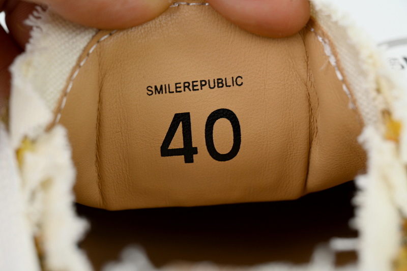 【BA3ET】暖色橘调 檀健次Smilerepublic 可替换开口笑厚底 低帮帆布鞋