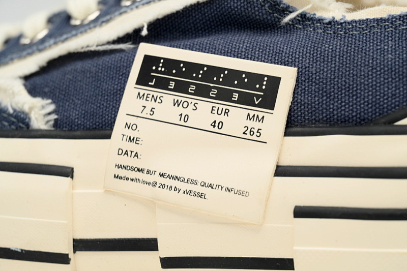 【CA7ET】海军蓝 吴建豪XVESSELGOP硫化鞋 S19X001N xVESSEL G.O.P.Lows Navy Blue