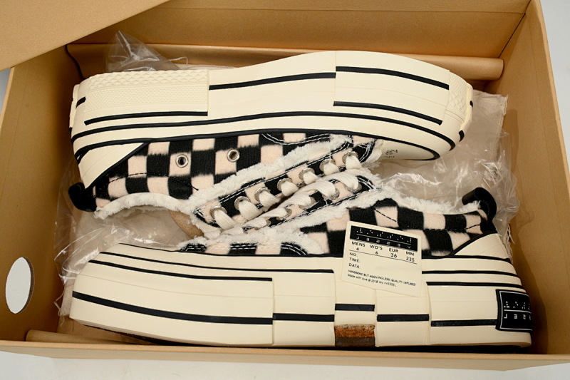 【CA7ET】棋盘格 吴建豪XVESSELGOP硫化鞋 S23X09B xVESSEL G.O.P.Lows Chessboard Grid