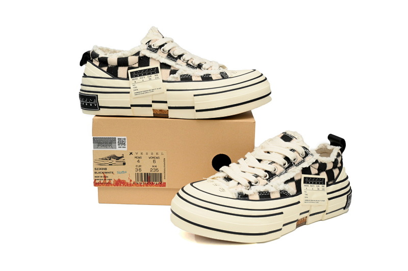 【CA7ET】棋盘格 吴建豪XVESSELGOP硫化鞋 S23X09B xVESSEL G.O.P.Lows Chessboard Grid