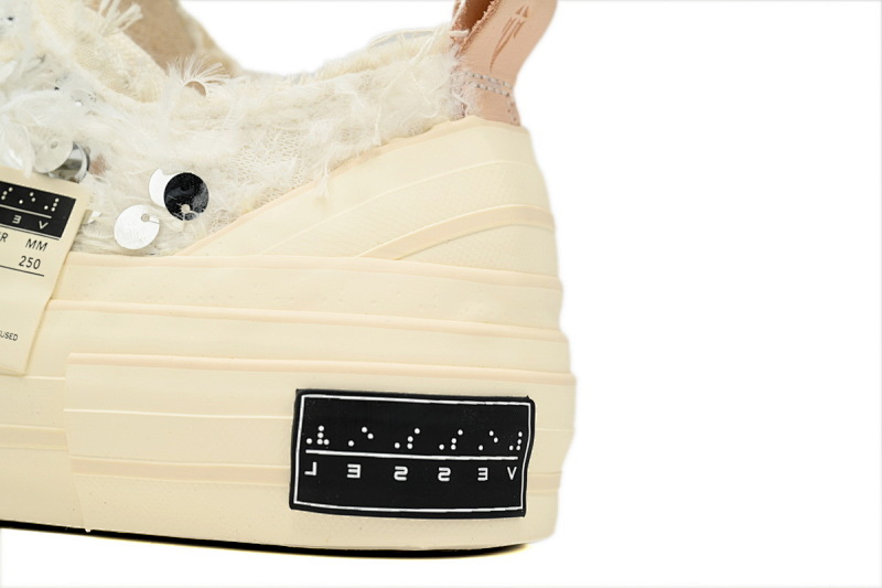 【CA7ET】白色亮片 吴建豪XVESSELGOP硫化鞋 S23X13S xVESSEL G.O.P.Lows Self Colored Sequins