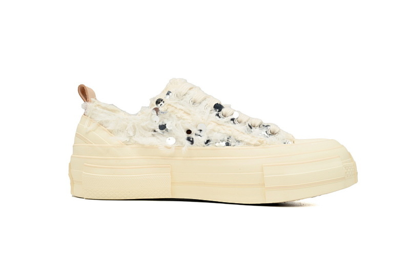 【CA7ET】白色亮片 吴建豪XVESSELGOP硫化鞋 S23X13S xVESSEL G.O.P.Lows Self Colored Sequins