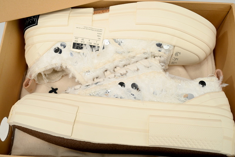 【CA7ET】白色亮片 吴建豪XVESSELGOP硫化鞋 S23X13S xVESSEL G.O.P.Lows Self Colored Sequins
