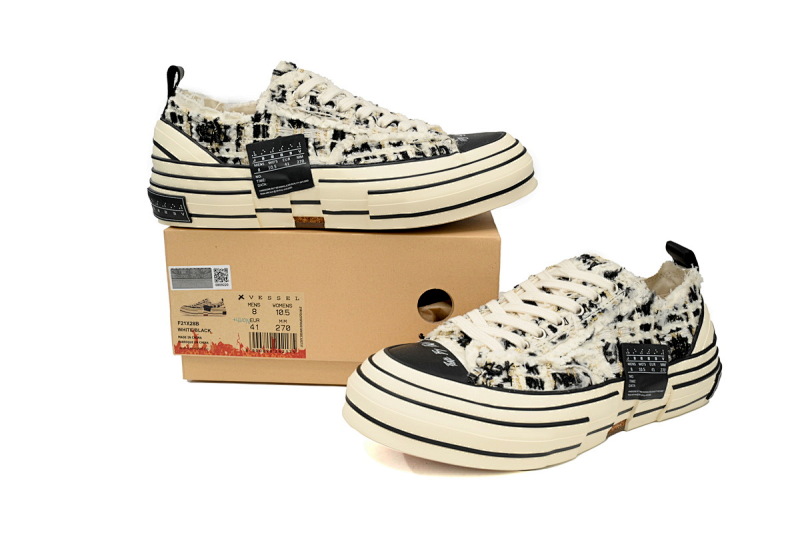 【CA7ET】黑粗呢 吴建豪XVESSELGOP硫化鞋 F21X28B xVESSEL G.O.P.Lows Black Coarse Cloth