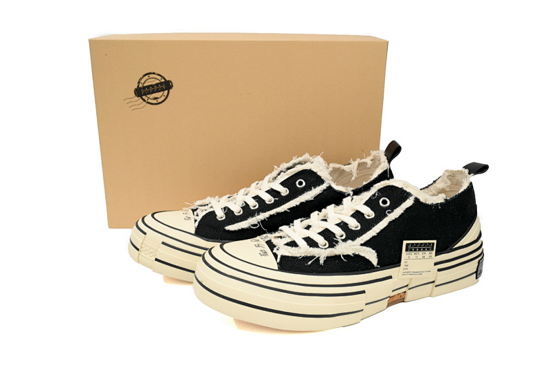 【CA7ET】夜光黑白增高 吴建豪XVESSELGOP硫化鞋 F19X005B xVESSEL G.O.P.Lows Crooked SHOE Black