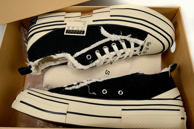 【CA7ET】夜光黑白增高 吴建豪XVESSELGOP硫化鞋 F19X005B xVESSEL G.O.P.Lows Crooked SHOE Black
