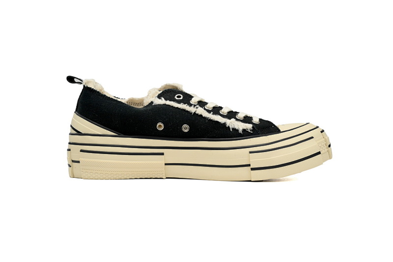 【CA7ET】夜光黑白增高 吴建豪XVESSELGOP硫化鞋 F19X005B xVESSEL G.O.P.Lows Crooked SHOE Black