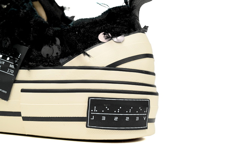 【CA7ET】黑色亮片 吴建豪XVESSELGOP硫化鞋 F23X16B xVESSEL G.O.P.Lows Black Sequins