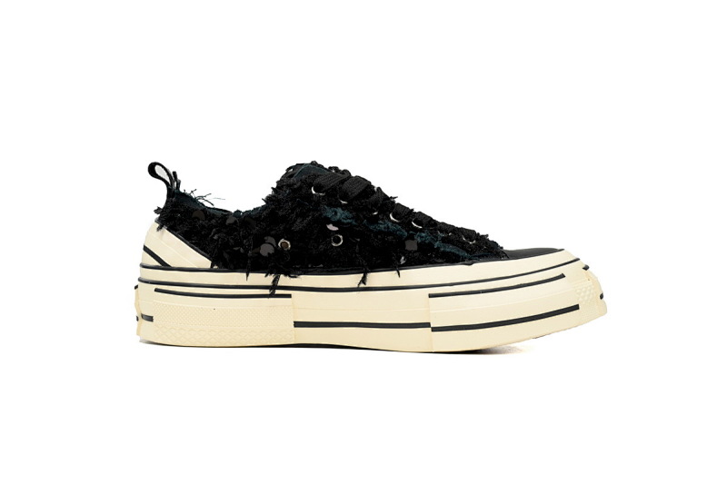 【CA7ET】黑色亮片 吴建豪XVESSELGOP硫化鞋 F23X16B xVESSEL G.O.P.Lows Black Sequins