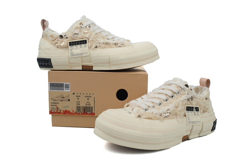 【CA7ET】白金色亮片 吴建豪XVESSELGOP硫化鞋 F23X01G xVESSEL G.O.P.Lows Pink Sequins