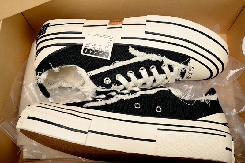 【CA7ET】盲文黑色 吴建豪XVESSELGOP硫化鞋 S19X001B xVESSEL G.O.P.Lows Classic Black And White