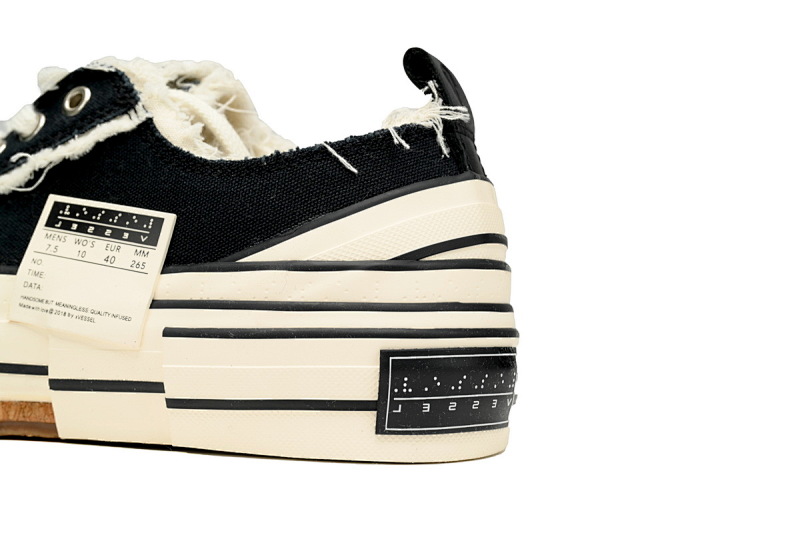 【CA7ET】盲文黑色 吴建豪XVESSELGOP硫化鞋 S19X001B xVESSEL G.O.P.Lows Classic Black And White