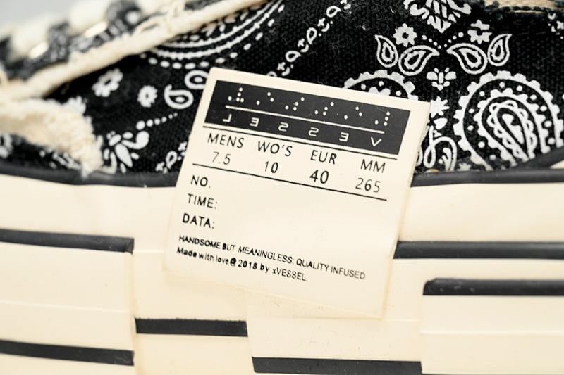 【CA7ET】腰果花 吴建豪XVESSELGOP硫化鞋 S19X001B xVESSEL G.O.P.Lows Bandanna