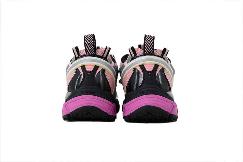 【CP3MI】粉银黑 OFFWHITE跑鞋系列 OWIA289S25 FAB0010081 OFF WHITE Be Right Back Lace Up Sneakers Women's