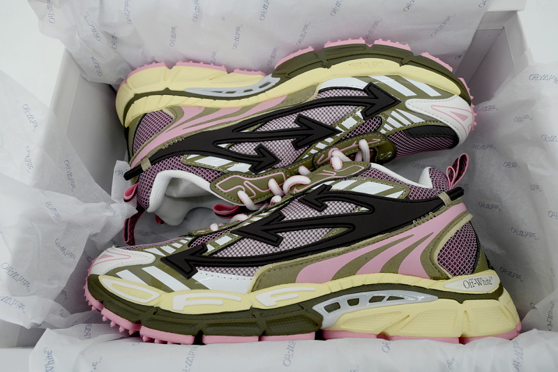 【CP3MI】粉绿 OFFWHITE跑鞋系列 OWIA289S26 FAB002633C Off-White Wmns Be Right 'Pink Green'