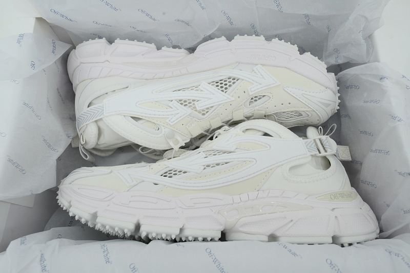 【CP3MI】象牙白 OFFWHITE跑鞋系列 OMIA29SS 26FAB00 10101 FF-WHITE Out Of Lvory White