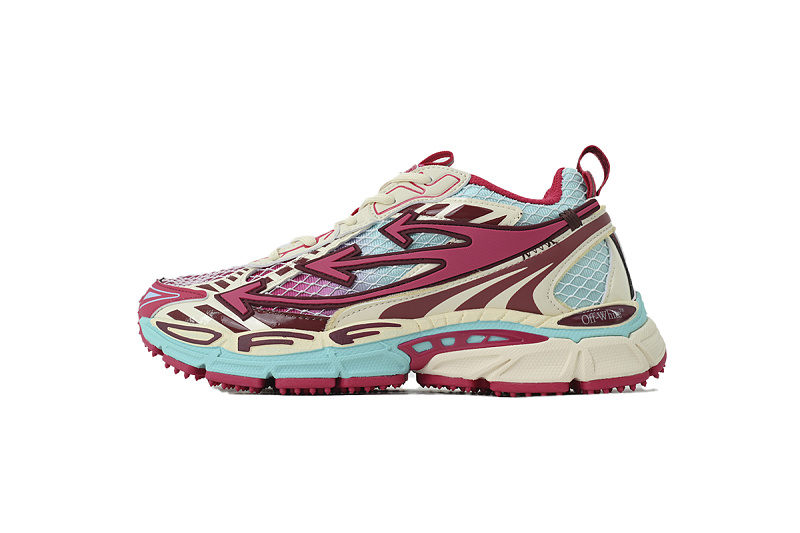 【CP3MI】玫红 OFFWHITE跑鞋系列 OWIA289S 26FAB00 47175 Off-White Wmns Be Right Back 'Powder Blue Coral Red'