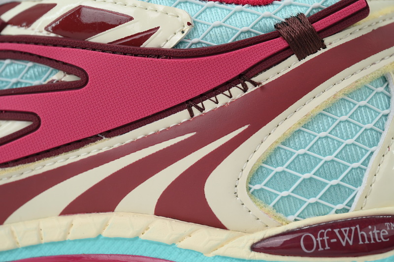 【CP3MI】玫红 OFFWHITE跑鞋系列 OWIA289S 26FAB00 47175 Off-White Wmns Be Right Back 'Powder Blue Coral Red'
