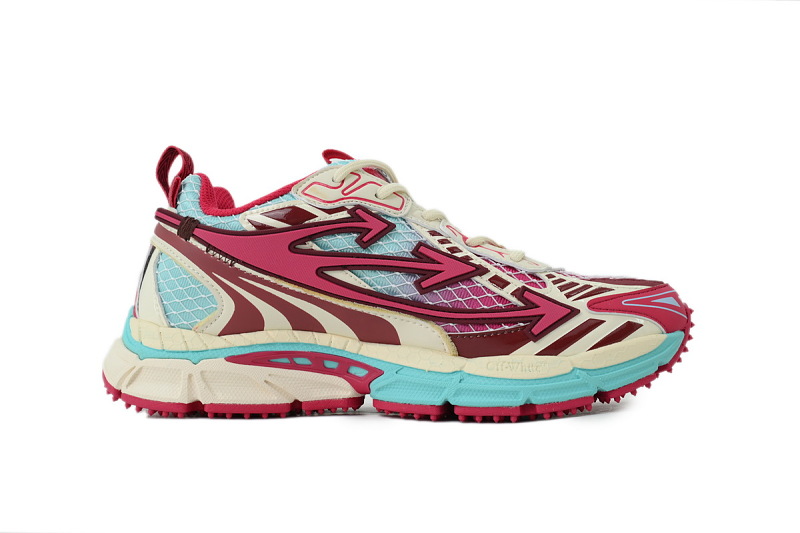 【CP3MI】玫红 OFFWHITE跑鞋系列 OWIA289S 26FAB00 47175 Off-White Wmns Be Right Back 'Powder Blue Coral Red'