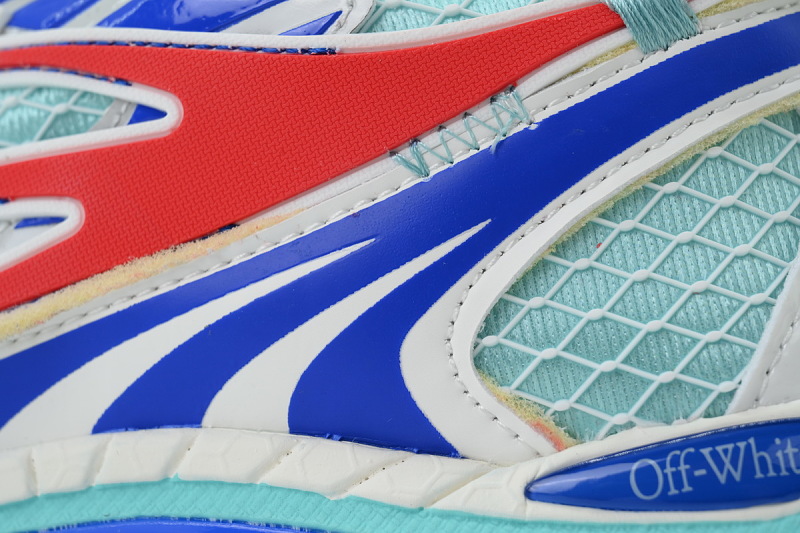 【CP3MI】蓝红 OFFWHITE跑鞋系列 OMIA295 S26FAB00 43E47 FF-WHITE Out Of Blue Red