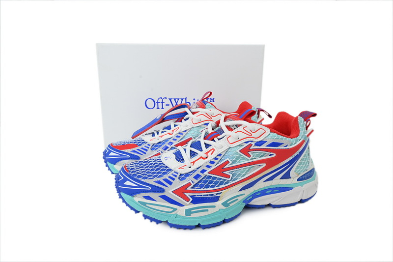 【CP3MI】蓝红 OFFWHITE跑鞋系列 OMIA295 S26FAB00 43E47 FF-WHITE Out Of Blue Red