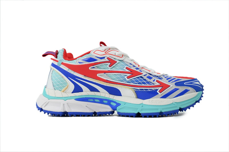 【CP3MI】蓝红 OFFWHITE跑鞋系列 OMIA295 S26FAB00 43E47 FF-WHITE Out Of Blue Red