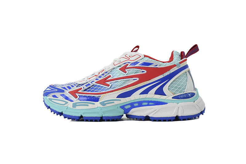 【CP3MI】蓝红 OFFWHITE跑鞋系列 OMIA295 S26FAB00 43E47 FF-WHITE Out Of Blue Red