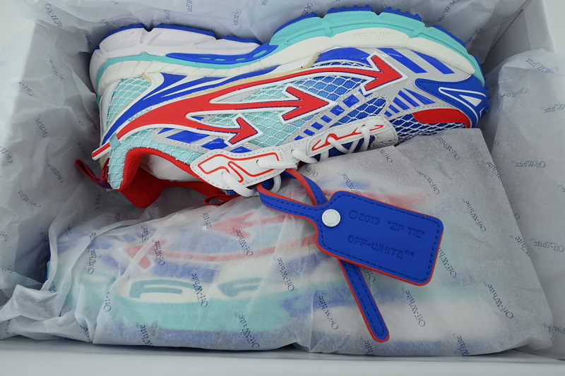 【CP3MI】蓝红 OFFWHITE跑鞋系列 OMIA295 S26FAB00 43E47 FF-WHITE Out Of Blue Red