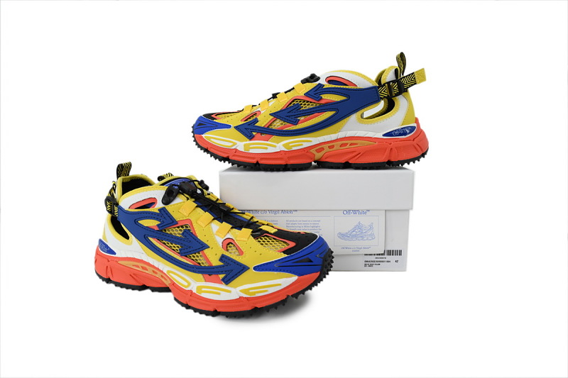 【CP3MI】黄色 OFFWHITE跑鞋系列 OMIA29S S26FAB00 11884 FF-WHITE Out Of Yellow
