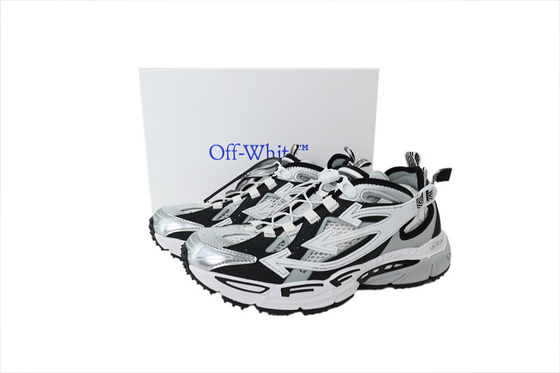 【CP3MI】银黑 OFFWHITE跑鞋系列 OMIA29SS 26FAB00 17210 FF-WHITE Out Of Silver Black