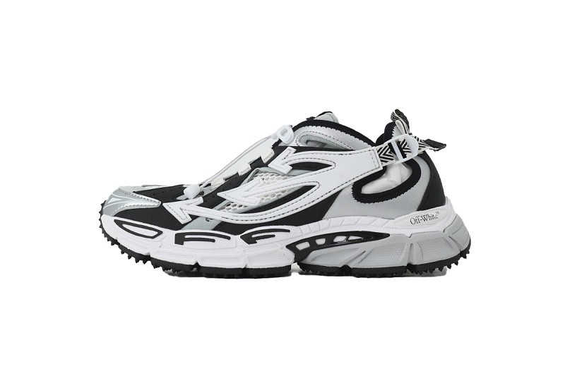 【CP3MI】银黑 OFFWHITE跑鞋系列 OMIA29SS 26FAB00 17210 FF-WHITE Out Of Silver Black