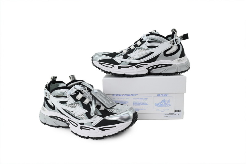 【CP3MI】银黑 OFFWHITE跑鞋系列 OMIA29SS 26FAB00 17210 FF-WHITE Out Of Silver Black