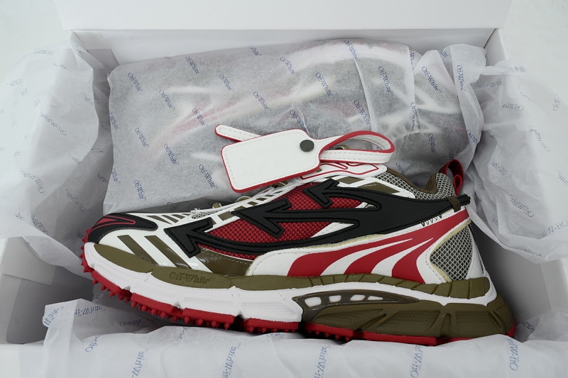 【CP3MI】棕红 OFFWHITE跑鞋系列 OMIA295S 26FAB00 22710 FF-WHITE Out Of Maroon