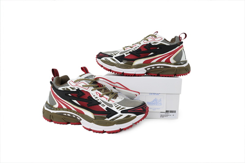 【CP3MI】棕红 OFFWHITE跑鞋系列 OMIA295S 26FAB00 22710 FF-WHITE Out Of Maroon