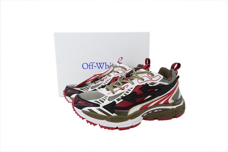 【CP3MI】棕红 OFFWHITE跑鞋系列 OMIA295S 26FAB00 22710 FF-WHITE Out Of Maroon