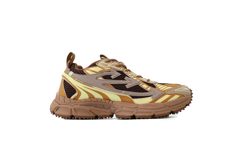 【CP3MI】棕色 OFFWHITE跑鞋系列 OMIA295F 25FAB00 16E0A FF-WHITE Out Of Brown