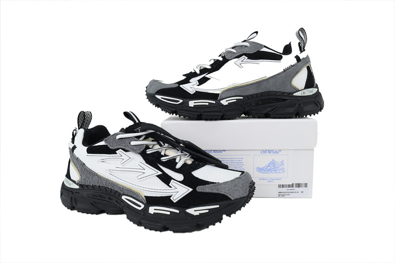 【CP3MI】黑白 OFFWHITE跑鞋系列 OMIA295S 26LEA00 10110 FF-WHITE Out Of Black And White