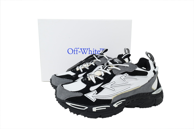 【CP3MI】黑白 OFFWHITE跑鞋系列 OMIA295S 26LEA00 10110 FF-WHITE Out Of Black And White