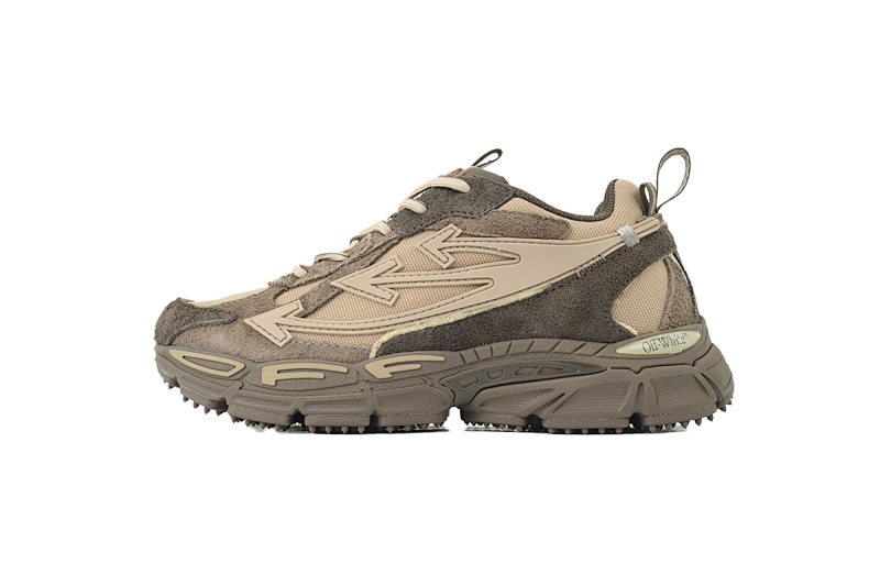 【CP3MI】咖啡棕 OFFWHITE跑鞋系列 OWIA28F 25LEA001 0062 FF-WHITE Out Of Coffee Brown
