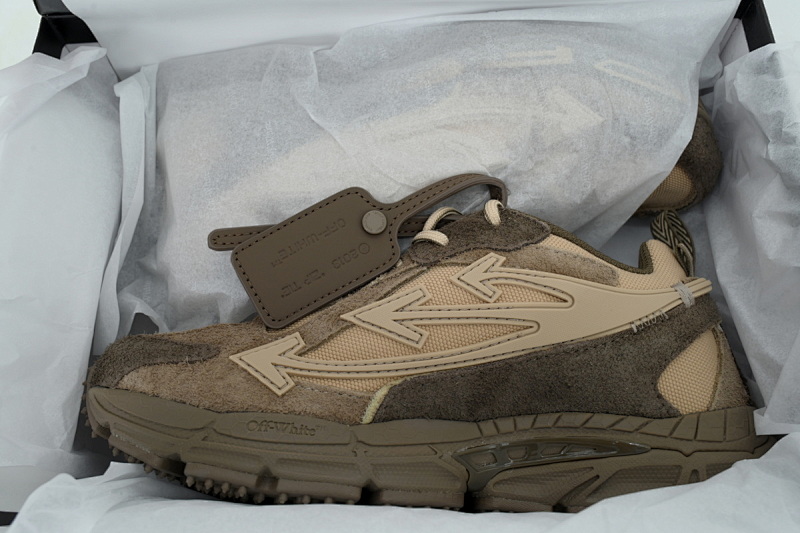 【CP3MI】咖啡棕 OFFWHITE跑鞋系列 OWIA28F 25LEA001 0062 FF-WHITE Out Of Coffee Brown