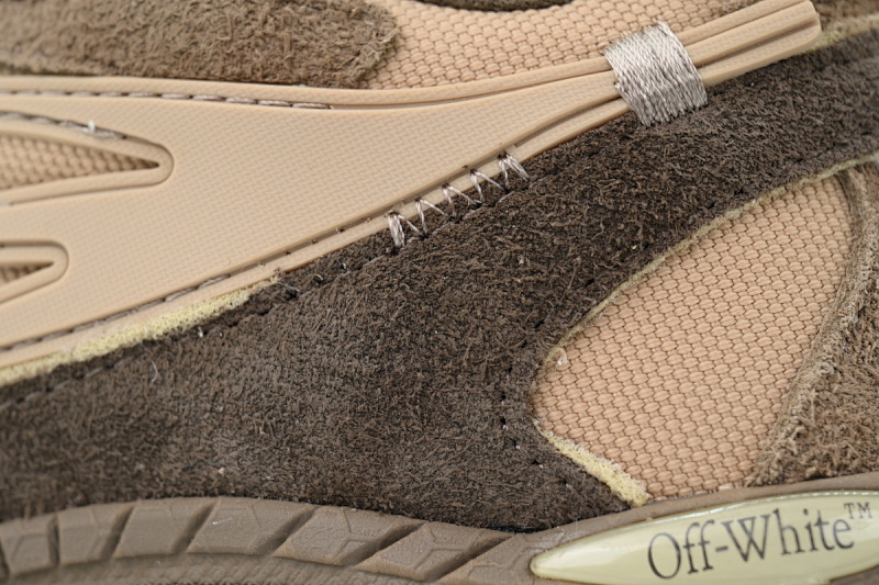 【CP3MI】咖啡棕 OFFWHITE跑鞋系列 OWIA28F 25LEA001 0062 FF-WHITE Out Of Coffee Brown