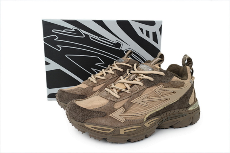 【CP3MI】咖啡棕 OFFWHITE跑鞋系列 OWIA28F 25LEA001 0062 FF-WHITE Out Of Coffee Brown